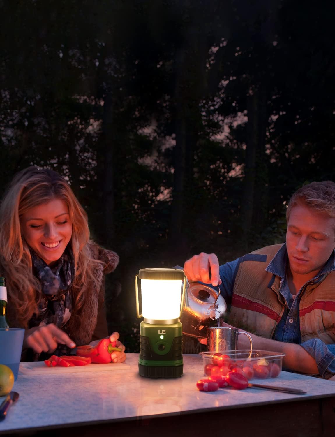 Lepro ランタン LEDランタン キャンプランタン USB充電式【ランタンとパワーバンク一台二役/超高輝度 1000ルーメン/昼光色・昼白色・電球色切替/4つ点灯モード/無段階調光調色/防滴仕様】ソロキャンプ アウトドア キャンプ 登山 夜釣り 防災 停電 緊急 非常用 らんたん メインランタン お花見 夜桜 観桜