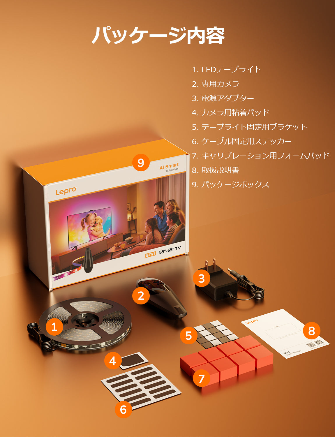 業界最速レスポンス】Lepro STV1 スマートTVバックライト LightIMS