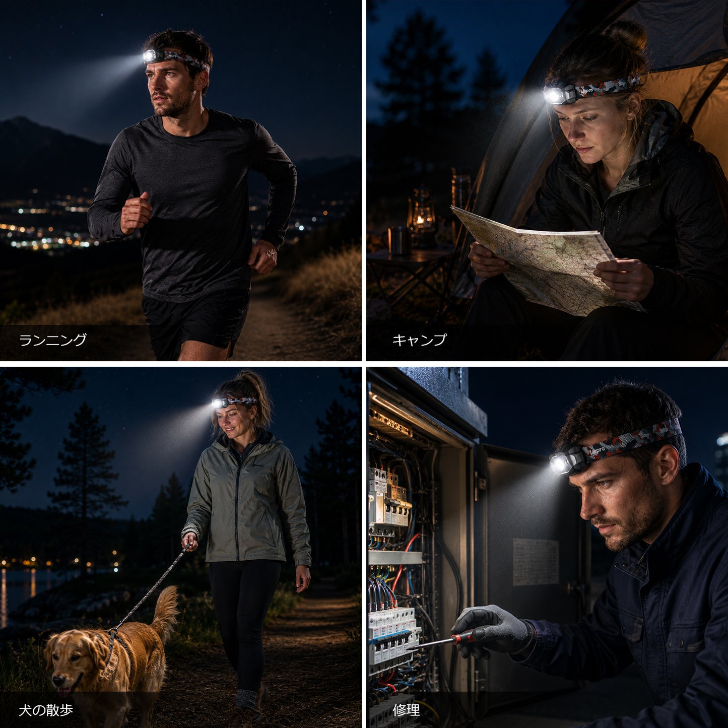 Lepro ヘッドライト 充電式/乾電池式 led ヘッドランプ センサー付き ledヘッドライト 防水 釣り ライト 登山 【ハイブリッドタイプ/450lm高輝度/10つ点灯モード/最大30時間点灯/IPX4防水/90°角度調整可/軽量/スポット・ワイド切替/USB-C充電】専用充電池付属/単4形電池3本 (別売り) 明るい ヘッド・ライト ヘルメット 停電 防災 作業 散歩