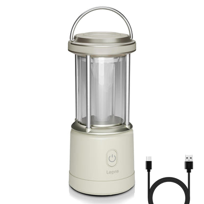Lepro LEDランタン 【超高輝度2000ルーメン】 電池式・充電式 2way給電 20W 無段階調光 4色切替（昼光色・電球色・混合・赤色点滅） IPX4防水 連続点灯20時間 Type-C充電式 単3電池対応可 モバイルバッテリー機能 キャンプランタン 防災 停電 台風対策 登山 夜釣り アウトドア ライト ブラック