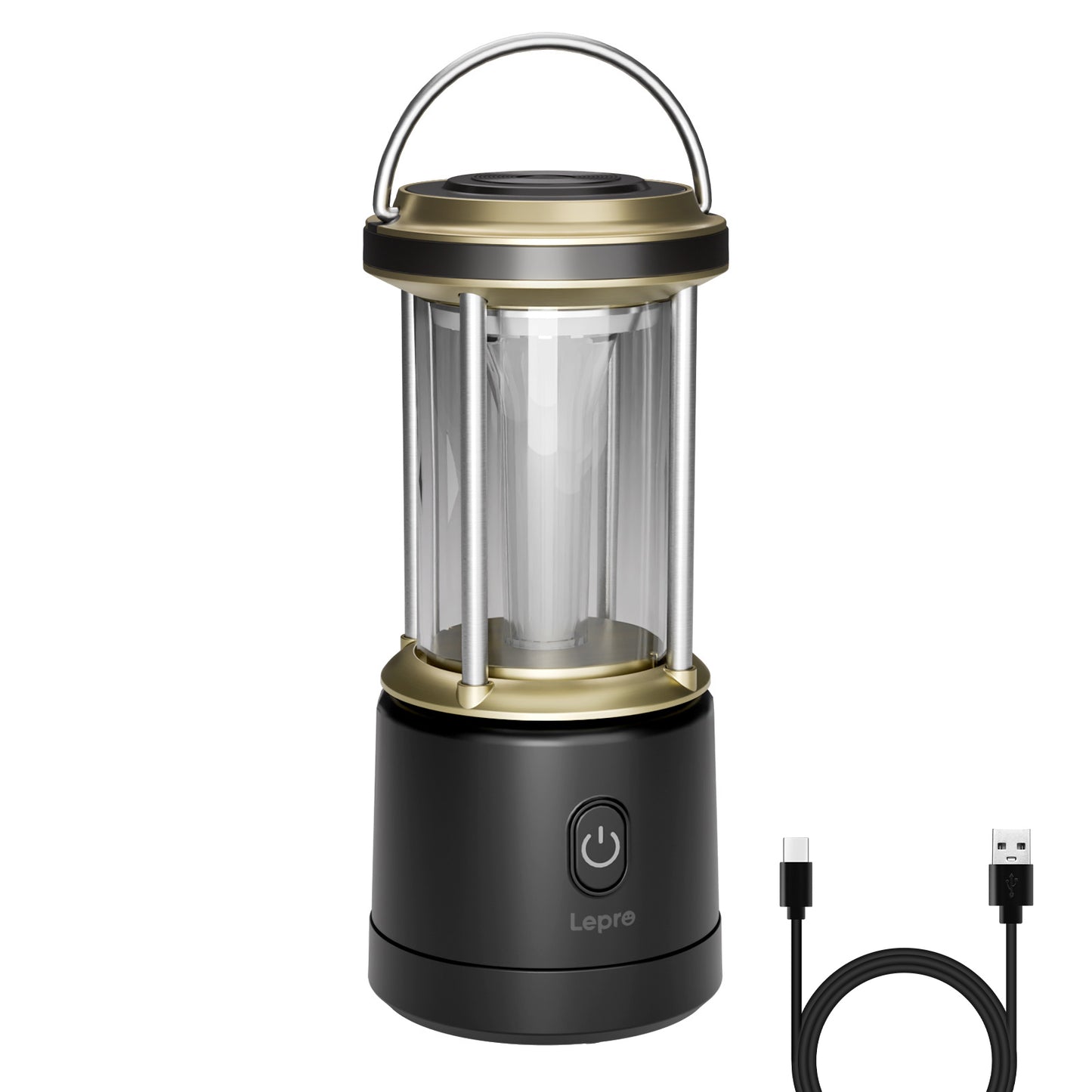Lepro LEDランタン 【超高輝度2000ルーメン】 電池式・充電式 2way給電 20W 無段階調光 4色切替（昼光色・電球色・混合・赤色点滅） IPX4防水 連続点灯20時間 Type-C充電式 単3電池対応可 モバイルバッテリー機能 キャンプランタン 防災 停電 台風対策 登山 夜釣り アウトドア ライト ブラック