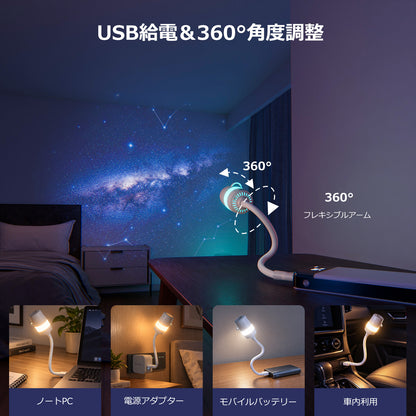 Lepro 星空ライト 2in1 ナイトライト&星空投影 家庭用プラネタリウム USB給電式 天井 壁 プレゼント 雰囲気