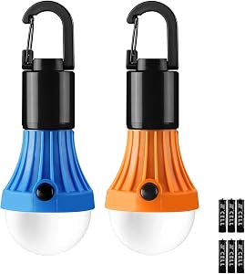 Lepro LED ランタン キャンプライト 高輝度 電球型 4個セット ソロキャンプ 【昼光色・電球色・昼白色切替/実用点灯10時間/電池12本付属】 クリップフック付 吊り下げ使用可能 ポータブル 小型 キャンプ ランプ アウトドア 登山 夜釣り 防災 停電 緊急 非常用 ledランタン お花見 夜桜 観桜 [PR330030-4]