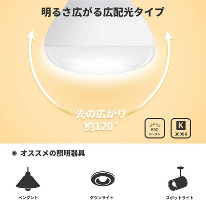 【E26】Lepro LED電球 E26口金 レフランプ形 非調光型 60W形相当 6.5W 電球色 650lm レフタイプ 広配光タイプ 高演色性 PSE認証済み 密閉器具対応 省エネ キッチン 台所 トイレ リビング ダイニング 脱衣所 寝室 廊下 玄関照明用 レフ電球 2個入り