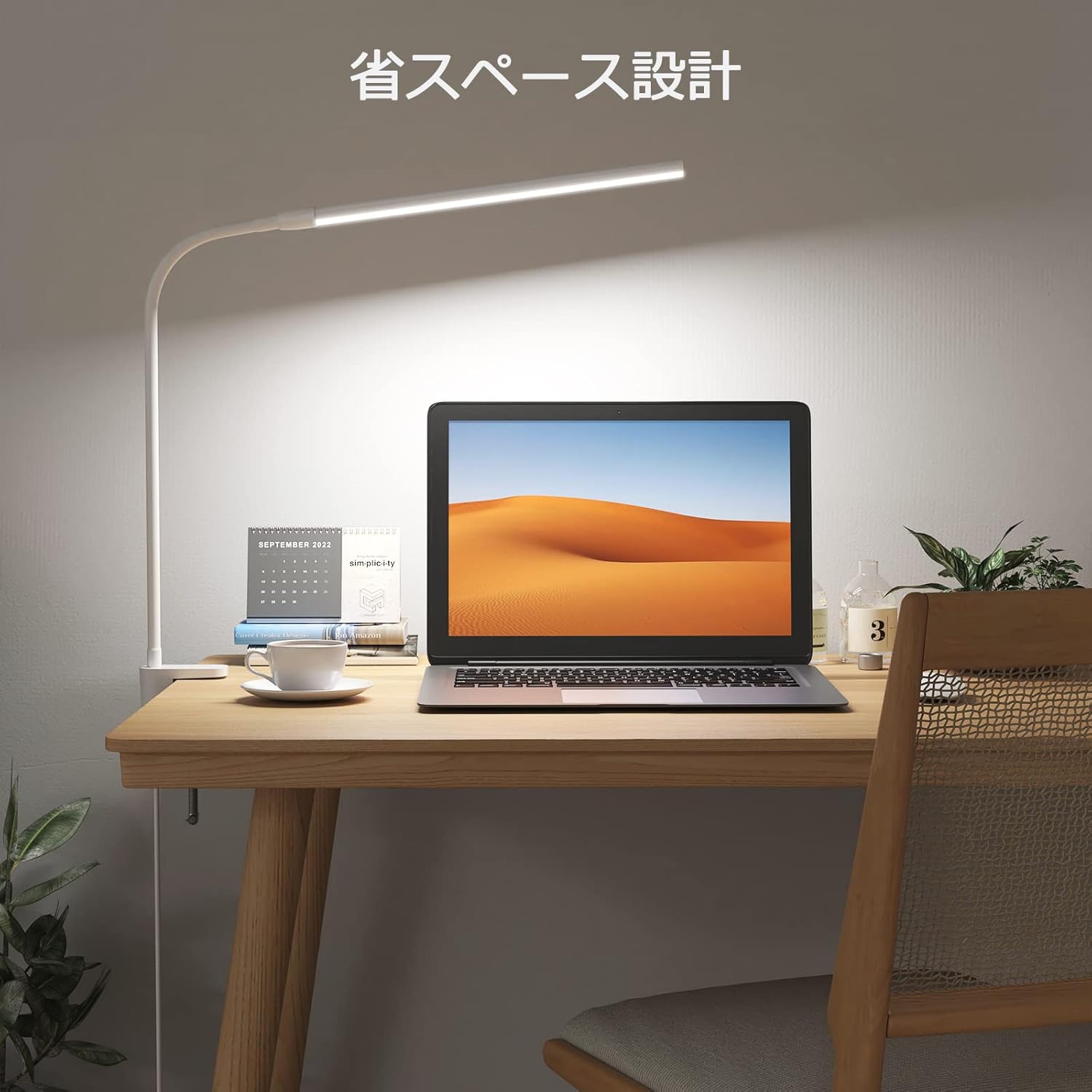 Lepro デスクライト クランプ led 目に優しい クランプライト スタンドライト 電気スタンド 【電球色・白色・昼光色/10段階明るさ/5W省エネ/Ra80演色/明るい/独立ボタン制御/360°角度調整可能/USB給電式/1.5Mケーブル】 卓上ライト 台灯 卓上照明 勉強机 学習机 読書灯 テーブル (ホワイト)