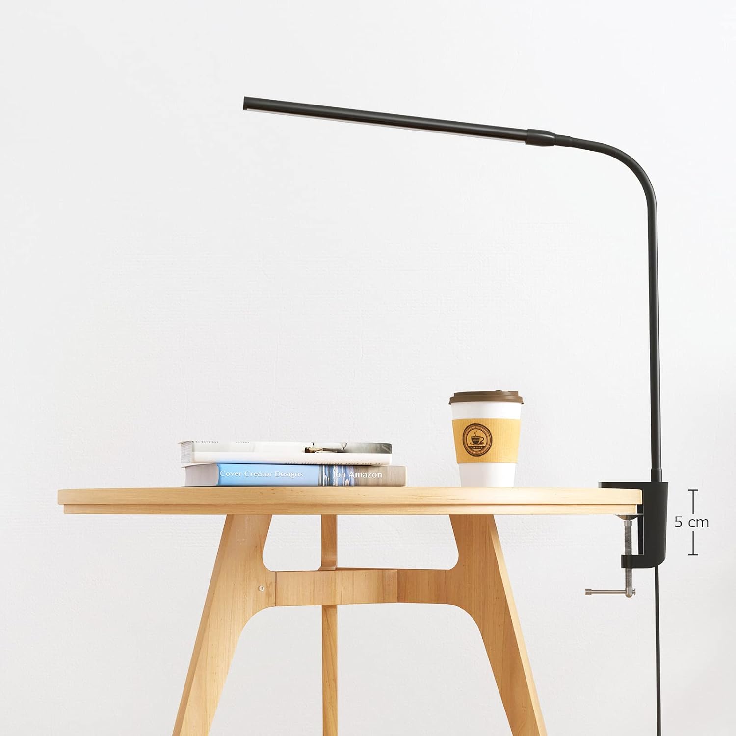 Lepro クランプライト デスクライト クランプ led 目に優しい 電気スタンド スタンドライト 【電球色・白色・昼光色/10段階明るさ/5W省エネ/明るい/Ra80演色/360°角度調整可能/独立ボタン制御/USB給電式/1.5Mケーブル】 テーブル 卓上照明 卓上ライト 台灯 学習机 勉強机 読書灯 (ブラック)