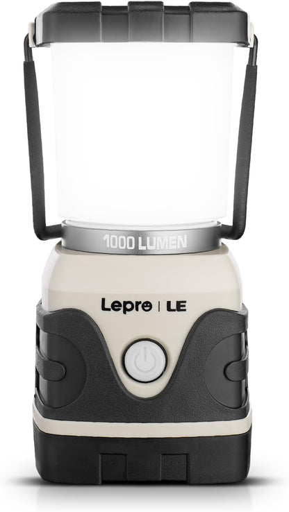 Lepro LED ランタン キャンプランタン 【超高輝度 1000ルーメン/実用点灯12-240時間/電池式/昼光色・昼白色・電球色切替/4つ点灯モード/無段階調光調色/防滴仕様】ソロキャンプ アウトドア キャンプ 登山 夜釣り 防災 停電 緊急 非常用 LEDランタン ホワイト[3300002-WH]