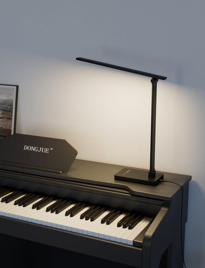 Lepro デスクライト led 目に優しい 電気スタンド DCアダプター付き 750lm超高輝度 卓上ライト おしゃれ テーブルライト【5段階色温度・明るさ/調光調色/タッチセンサー操作/明るい/多角度調整/コンセント付き】 人気 省エネ 学習机 台灯 勉強 机 明るい 読書灯 (ブラック)