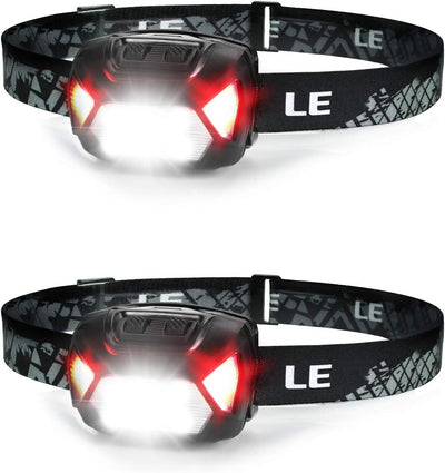 Lepro ヘッドライト 電池式 LED ヘッドランプ 2個セット 超高輝度 6種点灯モード ledヘッドライト 防水 軽量 キャンプ アウトドア ランニング 子供と大人向け