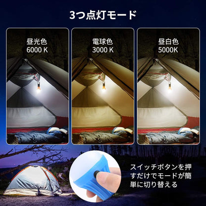 Lepro LED ランタン キャンプライト 高輝度 電球型 4個セット ソロキャンプ 【昼光色・電球色・昼白色切替/実用点灯10時間/電池12本付属】 クリップフック付 吊り下げ使用可能 ポータブル 小型 キャンプ ランプ アウトドア 登山 夜釣り 防災 停電 緊急 非常用 ledランタン お花見 夜桜 観桜 [PR330030-4]