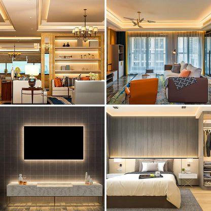 Lepro テープライト LEDテープ 10m 電球色 無段階調光 間接照明 高演色タイプ ストリップライト 両面テープ 切断可能 工具不要 取付簡単 2835SMD 600LED高輝度 低消費電力 オフィス・寝室・お部屋・店舗インドア 棚 看板照明 ledテープライト