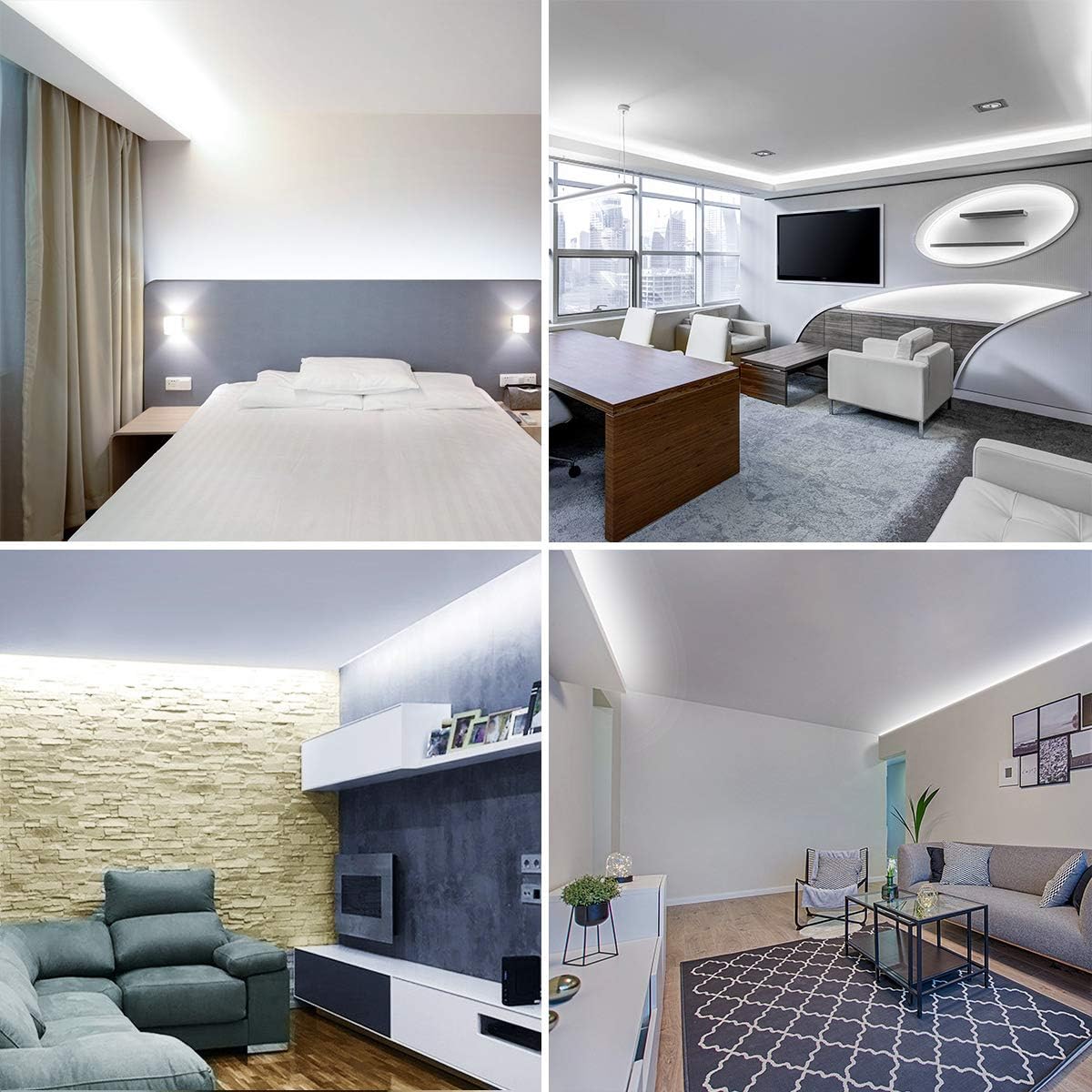 Lepro LEDテープライト ストリップライト 昼光色 6000k 無段階調光 ledテープ 5m 薄型 切断可能 取付簡単 SMD2835 300LED高輝度 正面発光 間接照明 非防水 室内・店内装飾 ledライト