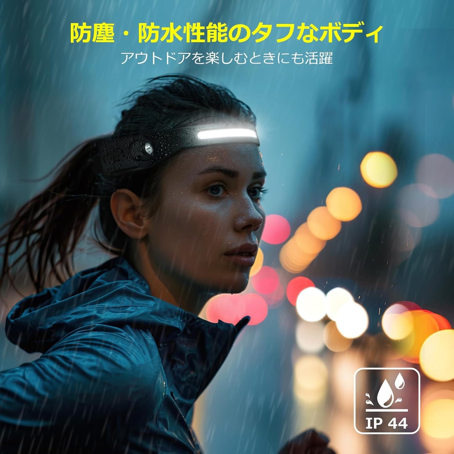 Lepro ヘッドライト 充電式 led ヘッドランプ センサー付き COB&XPE光源 ledヘッドライト 230°広角照明 防水 釣り ライト 登山 【350lm高輝度/実用点灯4-9時間/IP44防塵防水/XPE角度調整可/超軽量/集光・散光切替/4つ点灯モード/USB-Cケーブル付き】ヘルメット ライト 明るい 停電対応 防災用 散歩 作業（2個入り）