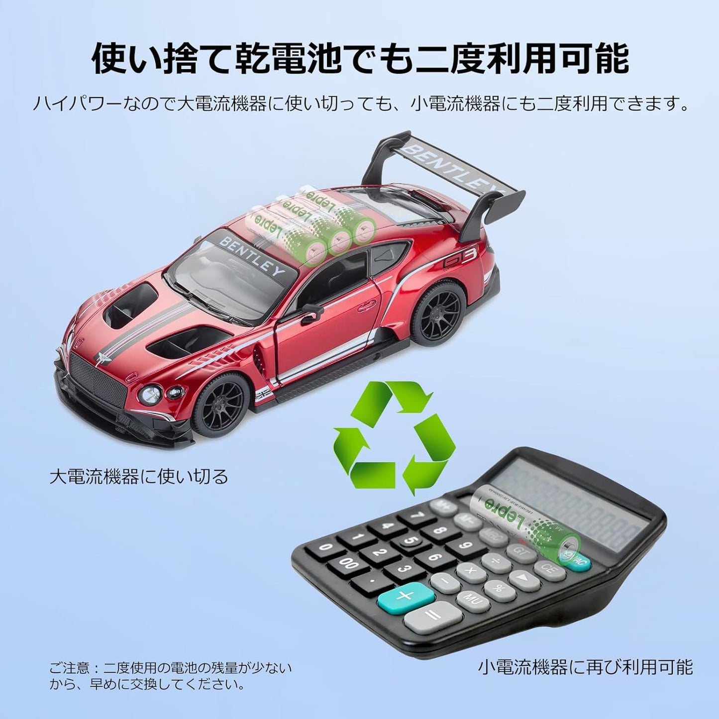 Lepro アルカリ乾電池 48本セット（単3形24本＋単4形24本） ハイパワー 1.5V 2800mAh大容量 液漏れ防止 耐久 長持ち 長期間保存可能 乾電池式モバイルバッテリー おもちゃ 電池式ランタン 懐中電灯 時計 リモコン 携帯ラジオ 防災用 [PR130003-48]