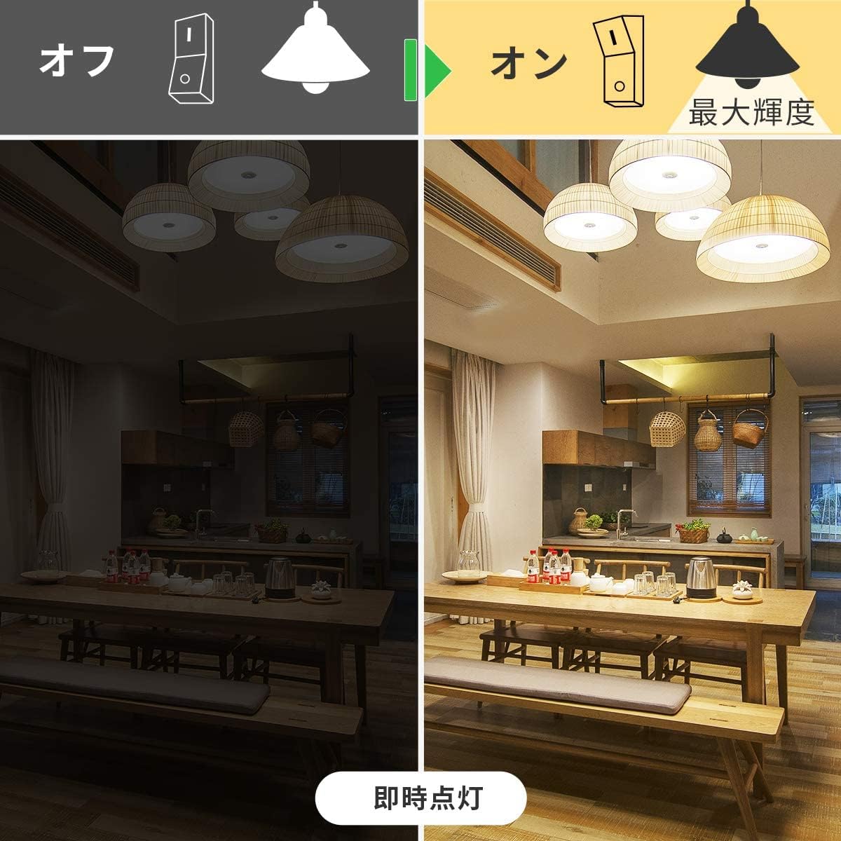 【E26】Lepro レフ電球 60W形 E26 電球色 1個入り LED 電球 非調光型 6.5W 650lm レフタイプ 広配光タイプ 高演色性 PSE認証済み 密閉器具対応 省エネ キッチン 台所 トイレ リビング ダイニング 脱衣所 寝室 廊下 玄関照明用 レフランプ