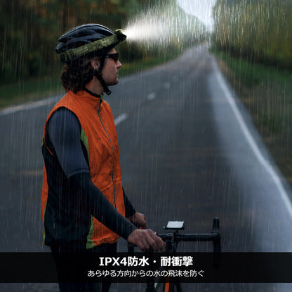 Lepro ヘッドライト 充電式 300lm高輝度 ledヘッドライト 釣り ヘッドランプ USB-C充電 登山 白＆赤 ledライト【5つ点灯モード/3時間満充電/実用点灯37時間】 防水 照射角度調整可 軽量 キャンプ 散歩 アウトドア 災害 停電用 （グリーン）