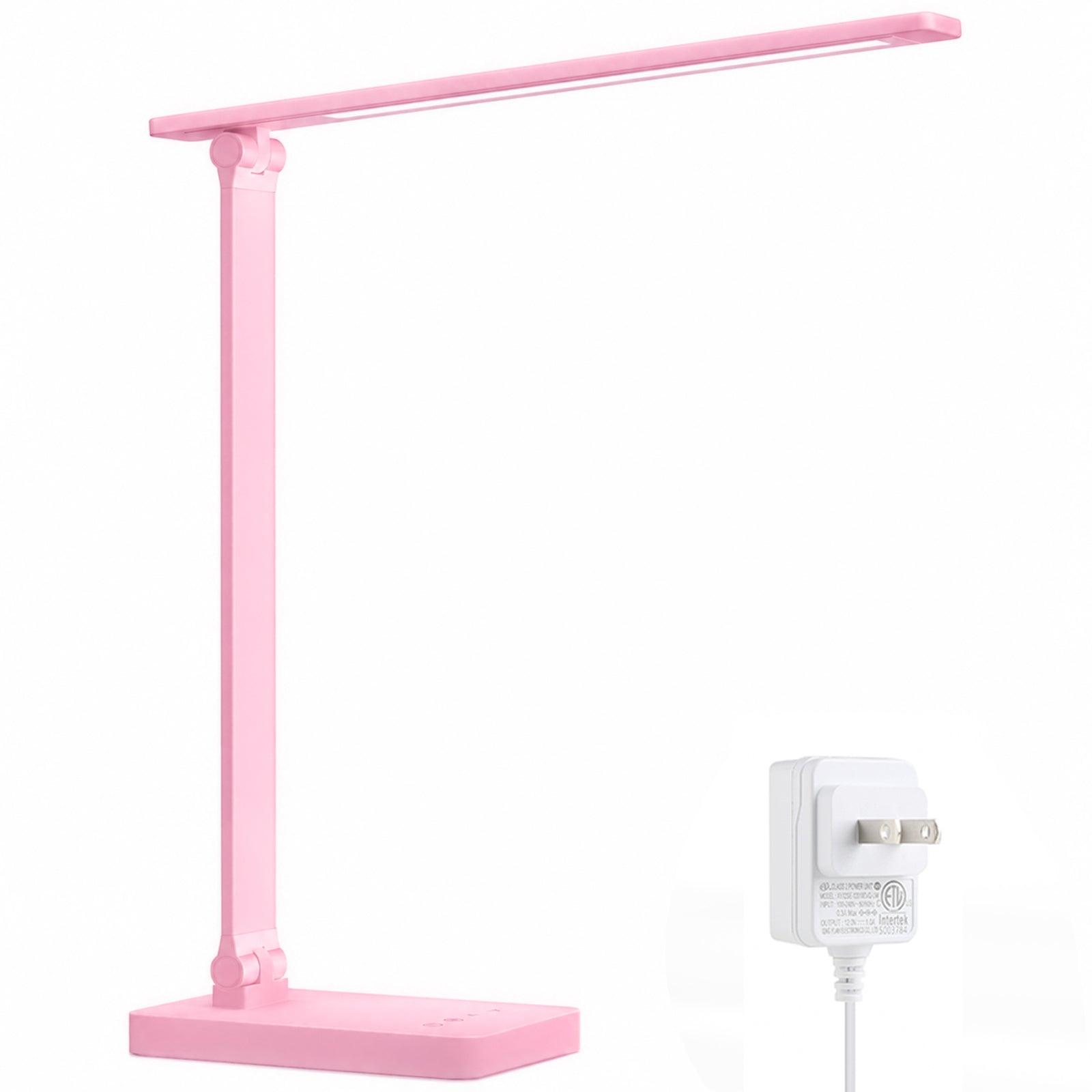Lepro デスクライト led 目に優しい DCアダプター付き 電気スタンド 750lm超高輝度 卓上ライト おしゃれ テーブルライト【5段階色温度・明るさ/調光調色/タッチセンサー操作/多角度調整/コンセント付き】 人気 省エネ 学習机 台灯 勉強 机 明るい ブックライト 読書灯 （ピンク）