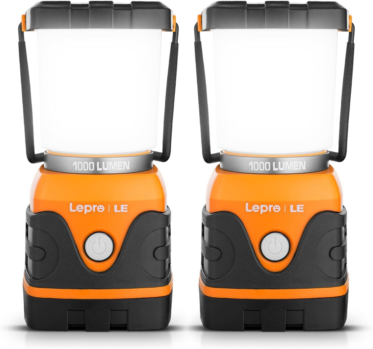 Lepro LED ランタン キャンプランタン 【超高輝度 1000ルーメン/実用点灯12-240時間/電池式/昼光色・昼白色・電球色切替/4つ点灯モード/無段階調光調色/防滴仕様】ソロキャンプ アウトドア キャンプ 登山 夜釣り 防災 停電 緊急 非常用 LEDランタン オレンジ[3300002-OG]