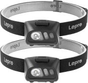 Lepro ヘッドライト 電池式 ledヘッドライト 電池 ヘッドランプ 超軽量 【白光＆赤光/６つの点灯モード/実用点灯7～50時間/防水防雨】 700L 小型 軽量 ヘッド ライト 登山 釣り ライト キャンプ ジョギング ハイキング 散歩 アウトドア 作業 災害 停電用 防災用 [PR320016-2]
