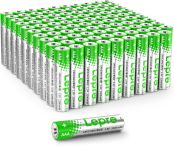 Lepro 単4形 アルカリ乾電池 100本セット ハイパワー 大容量 液漏れ防止 耐久 長持ち 長期間保存可能 おもちゃ 電池式ランタン 懐中電灯 時計 リモコン 携帯ラジオ 防災用 LR03 [PR130001-100]